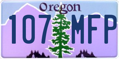 OR license plate 107MFP