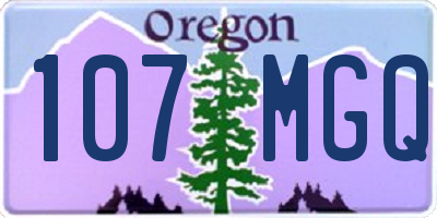 OR license plate 107MGQ