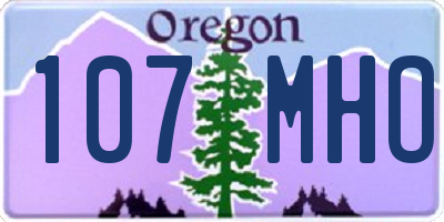 OR license plate 107MHO