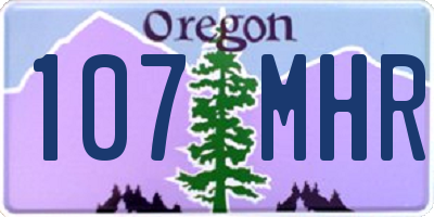 OR license plate 107MHR