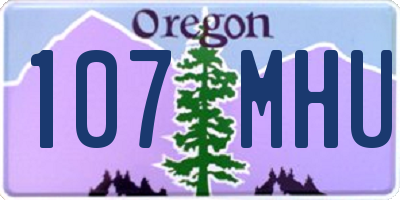 OR license plate 107MHU