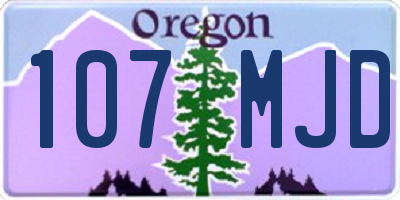 OR license plate 107MJD