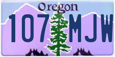 OR license plate 107MJW