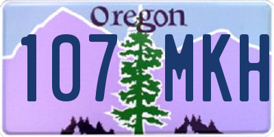 OR license plate 107MKH