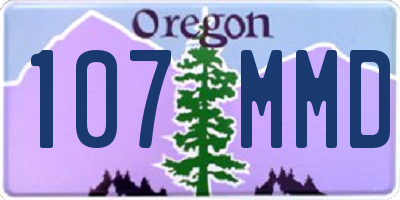 OR license plate 107MMD