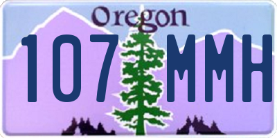 OR license plate 107MMH