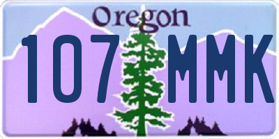 OR license plate 107MMK