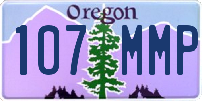 OR license plate 107MMP