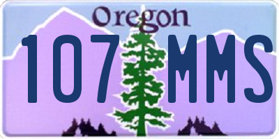 OR license plate 107MMS