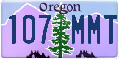 OR license plate 107MMT