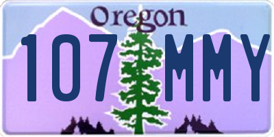 OR license plate 107MMY