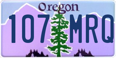 OR license plate 107MRQ
