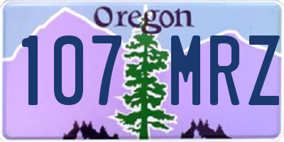 OR license plate 107MRZ