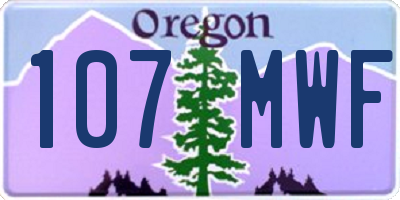 OR license plate 107MWF