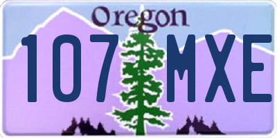 OR license plate 107MXE