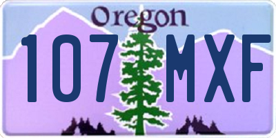 OR license plate 107MXF