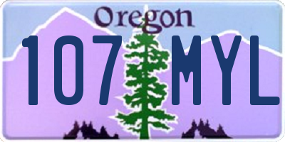 OR license plate 107MYL