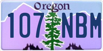 OR license plate 107NBM