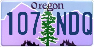 OR license plate 107NDQ