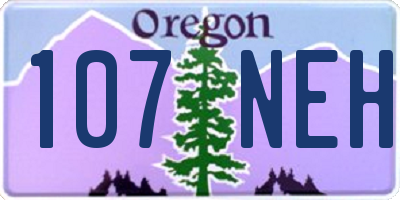 OR license plate 107NEH