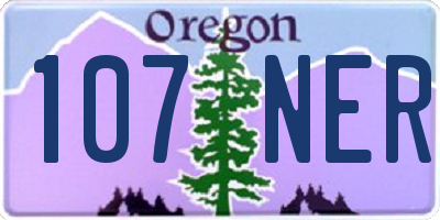 OR license plate 107NER