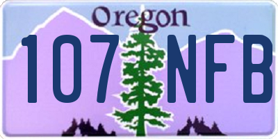OR license plate 107NFB