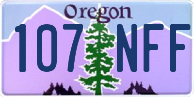 OR license plate 107NFF