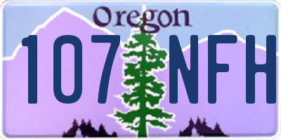 OR license plate 107NFH