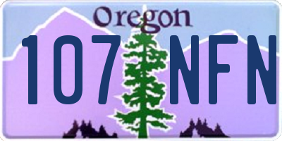 OR license plate 107NFN