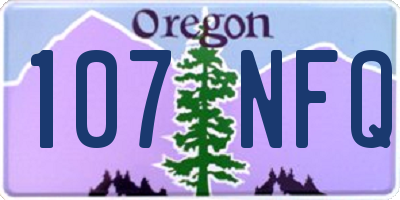OR license plate 107NFQ