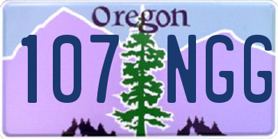 OR license plate 107NGG