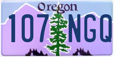 OR license plate 107NGQ