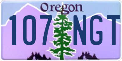 OR license plate 107NGT