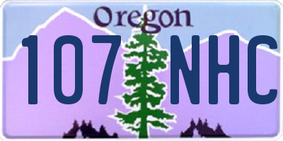 OR license plate 107NHC