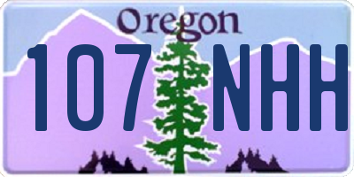OR license plate 107NHH