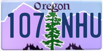 OR license plate 107NHU