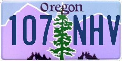 OR license plate 107NHV