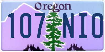 OR license plate 107NIO