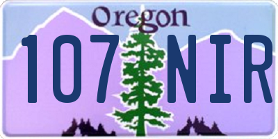 OR license plate 107NIR