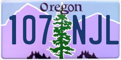 OR license plate 107NJL