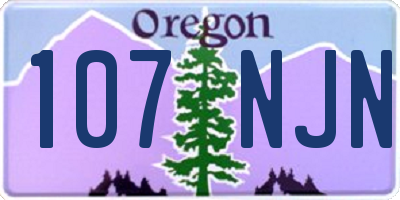 OR license plate 107NJN