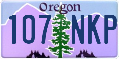 OR license plate 107NKP