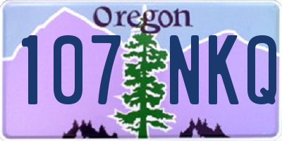 OR license plate 107NKQ