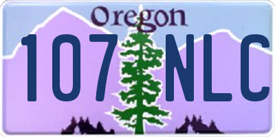 OR license plate 107NLC