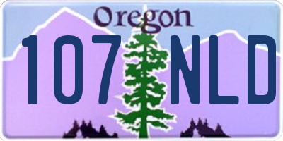 OR license plate 107NLD