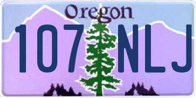 OR license plate 107NLJ