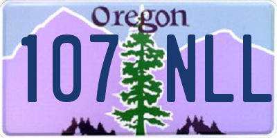 OR license plate 107NLL