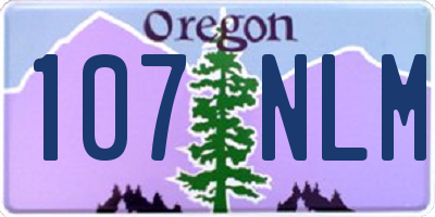 OR license plate 107NLM