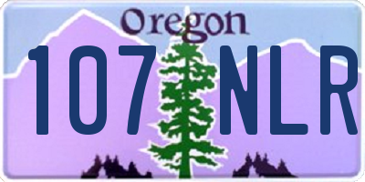 OR license plate 107NLR