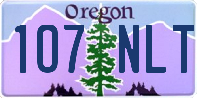 OR license plate 107NLT